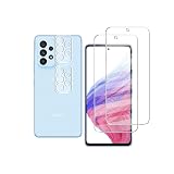 対応Galaxy A53 5G SC-53C SCG15 用のガラスフィルム 2枚+ レンズフィルム 2枚 【日本旭硝子素材採用 硬度9H 飛散防止 】 Galaxy A53 5G SC-53C SCG15 用の フィルム 液晶保護フィルム アクオス 用Galaxy A53 5G SC-53C SCG15強化ガラス レンズ保護フィルム ケース 防止高透過率 超薄型 指紋認証対応 自動吸着 貼り付け
