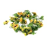 KLUMA　シルク造花　花輪　観葉植物　人工壁掛け　人工藤　家庭やパーティ飾り　飾り　壁面インテリア　結婚　披露宴　2個セット