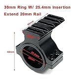 Merssavo 25.4mmリングScopeマウントアダプタ30mm Weaver Picatinnyレールバレル