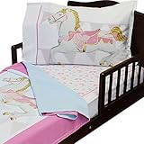 Darling Carousel 3pc Toddler Bedding Set Horses Blanket Sheet and Pillowcase Set by RoomCraft