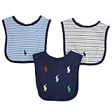 RALPH LAUREN（ラルフローレン）　男の子スタイ　ビブ　三枚セット　お祝い　赤ちゃん　 (FREE)