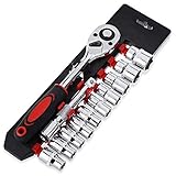 CarAngels 12pcs ソケットレンチセット 差込角:6.35mm