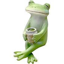 Amazon.co.jp: ダイカイ(DAIKAI) コポー お茶で一服するカエル 約1.7  