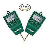 Dr.Meter 2-Pack Moisture Sensor Meter, Soil Water Monitor, Hydrometer for Gardening, Farming [並行輸入品]