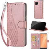 AQUOS Sense4/4 lite SH-41A SH-53A SHG03 ケース 手帳型 対応 ローズゴールド