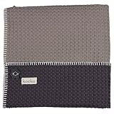 Koeka Amsterdam 1015/44-015280/650 Cot Blanket Taupe / Anthracite by Koeka