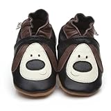 Soft Leather Baby Shoes Dog [ソフトレザーベビーシューズの犬] 3-4 years (16.5 cm)
