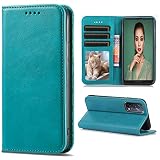 Lsscase 兼用 OPPO Reno7 A / Reno9 A 対応 ケース 手帳型 oppo reno7a OPG04 向け 手帳ケース OPG04 au A201OP CPH2353 SIMフリー ワイモバイル スマホケース オッポリノ9a 向け カバー 携帯ケース Reno7 A case 携帯カバー 上質レザー カード収納 マグネット内蔵 スタンド機能 ターコイズ