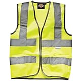 (ディッキーズ) Dickies メンズ 高視認性 蛍光/夜光/光反射 セーフティーベスト 安全 夜光ベスト 道路工事・警備 男性用 (4XL) (蛍光イエロー)