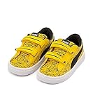 [プーマ] PUMA 女の子 男の子 キッズ ベビー 子供靴 運動靴 通学靴 ベビーシューズ スニーカー ミニオンズ バスケット V インファント ダブルストラップ MINIONS BASKET V 