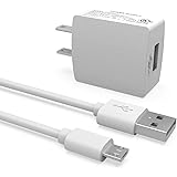 Superer Micro USB 充電器 ドコモ らくらくホン F-03K F-01Ｍ F-04J、キッズケータイ SH-03M スマホ タブレット 電源コード マイクロ充電ケーブル