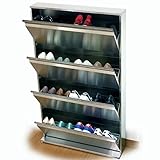 川口工器 オールステンレス シューズラック (幅80-4段) 17823