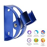 シャワーヘッドホルダーSaimマウントユニバーサル浴室壁調節可能なハンドヘルドシャワーブラケットマウントねじ90度回転 3 ブルー G1GYJJ09850