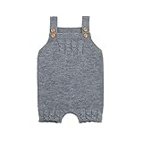 mimixiong 子供用スーツニットストラップパンツ ウールベストパンツ付きベビースリング (6-12M, グレー)
