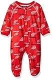 NHL新生児男の子Sleepwear All Over Print Zip Up Coveralls レッド