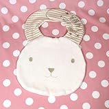 LOVE BABYうさぎシリーズ☆オーガニックコットン生地で作る　刺繍入スタイ約20Ｘ20cm手作りキット（おすすめコース）【卯年　出産祝】