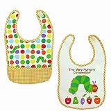 (エリックカール)ERIC CARLE 袖なしエプロン はらぺこあおむし 2枚組 ベビー 防水 お食事エプロン イエロー F