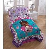 Doc McStuffins Twin-Full Comforter Disney Doctor No More Boo Boos Bedding [並行輸入品]
