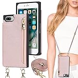 iPhone7plus iPhone8plus ケース 手帳型 ショルダー クロスボディ iPhone 7plus 8plus 手帳ケース アイフォン7plus アイフォン8plus ケース 7プラス 8プラス スマホケース アイホン7プラス アイホン8プラス アイホン iPhone 7 plus iPhone 8 plus ケース 手帳型 7plusケース 8plusケース 手帳 アイフォン7 プラス iPhone7 plus iPhone8 plus アイフォン8 プラス ケース カバー 適用 case 【iCoverCase】 マグネット スナップ式 横置き スタント 肩がけ 首掛け 斜め掛け ファスナー ストラップ付き ショルダーケース カード入れ カバー スマホケース 携帯カバー ピンク