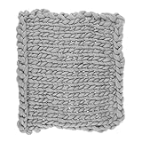 Prettyia ウールブレンド　子供　写真の小道具　ブランケット　編み紐　編み物の毛布　新生児　赤ん坊　パーティー　全4色 - グレー