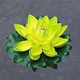 ノーブランド品　造花　三本　蓮　蓮の花　睡蓮　睡蓮　浮き蓮　水の上　シルク製花　観葉植物　人工観葉植物　インテリア　装飾　飾り付き　フラワー　飾り　雑貨　室内　室外　池　フローティングロータス　グリー