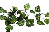観葉植物 壁掛け インテリア 造花 グリーン 緑 壁 吊り (アイビー, 大10本)