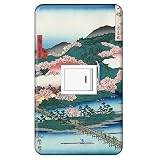 スイッチプレート カバー 浮世絵 歌川広重 渡月橋 1つ穴