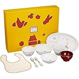 NARUMI(ナルミ) 子供用 食器セット ブレーメン ブルー 9点セット まんてんセット すくいやすい食器 出産祝い お食い初め 離乳食 ギフト オーブン 電子レンジ 食洗機対応 日本製 7980-33301
