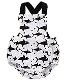 ムーア幼児赤ちゃん男の子女の子服Sharkロンパースバックレスボディスーツ服装0 – 18 M 6-12 Months ホワイト 4328117869