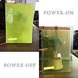Hoho 21 cmx29.7 cmイエロー切り替え可能なFilm Switchable投影画面PDLCスマートガラスフィルムタッチ画面Tint