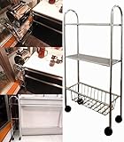 W-4158 スリムワゴン 幅17.5cm X 奥行42.5cm X 高さ85cm