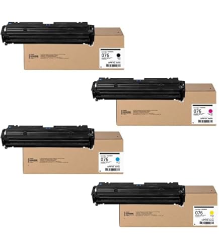 Amazon.co.jp: CANON キャノン 純正品 トナーカートリッジ076 4色KCMY