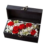 プリザーブドフラワー サプライズ ローズプリザBOX （ビビアンレッド） ギフト ボックス
