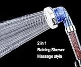高圧力水保存IonicハンドヘルドFiltrationヘッドfor Dry Skin and Hair , tri-function Plus Ionicフィルタハンドヘルドシャワーヘッド3 Way 