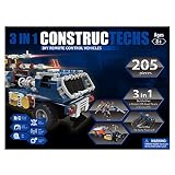 3 in 1 constructechs DIY 205-pcsリモートコントロール、オフロードトラック、掘削ロボット