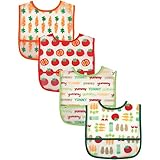 Luvable friends 食事用 防水 ビブ スタイ ベビー ポケット付 エプロン 4枚組 ルバブルフレンズ （ベジタブル) [並行輸入品]