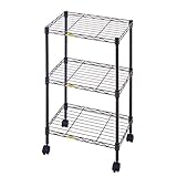 ルミナス メタルラック フローラルシリーズ カラーラック ブラウン 3段 ポール径19mm 幅45.5×奥行29.5×高さ76cm AFF45763BR