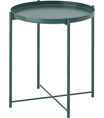 OLD IKEA　トレイテーブル　サイドテーブル　Y2Kデザイン GLADOM グラドム トレイテーブル, ダークグレーベージュ, 45x53