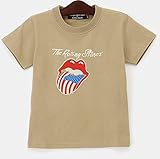 The ROLLING STONES ローリングストーンズ星条旗 キッズＴシャツ カーキ [並行輸入品]