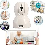 Edal Baby Monitor Wireless WiFi IP Surveillance Camera HD 720P Nanny Cam Video Recording Play/Plug P