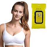 Boobバンドル2アイテムマタニティ授乳Fast Food Tシャツブラ+ Bella B breastwipes US サイズ: XL カラー: ホワイト