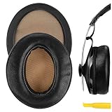 Geekria イヤーパッド 互換性 パッド ゼンハイザー Sennheiser Momentum 2 Over Ear ヘッドホンに対応 イヤパッド/イヤークッション/イヤーカップ (プロテインレザー/ブラック)