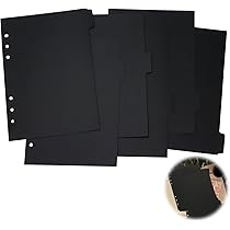 Amazon.co.jp: A5サイズ 6穴 保存バインダー リング径30mm【ブラック