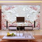 Sproud カスタム 3D 写真 Lotus Jade 9 魚図 3 D ステレオ大きな壁画壁紙 Tv の背景 3 D ウォールペーパー室エントランス 400 Cmx 280 Cm