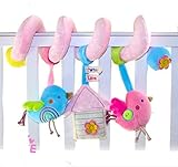 SKK Baby Plush Spiral Activity Toy Crib Stroller Car Seat Travel Toy Bird by SKK BABY