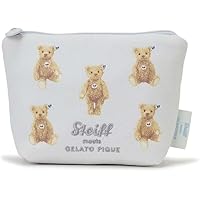 Amazon | [ジェラート ピケ] 【Steiff】総柄バニティポーチ | ポーチ