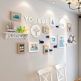 ALUP- 高ポリマーフォトフレームの多数 - 現代の家の壁の装飾的な絵画の組み合わせの9のセット ( 色 : #A )