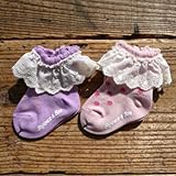 Bijoux&Bee(ビジュー&ビー) レースドット ソックス 9-11cm,PINK