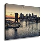 Ashleyキャンバス冬Sunset Over Brooklyn Bridge New York City 16" x 20" 6474586-AG-C1-1620