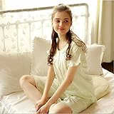 マタニティ パジャマ 夏 授乳服 授乳口付き 授乳パジャマ 前開き 妊婦服 半袖五分丈ズボン 入院 出産準備 産前産後 妊娠中 ルームウェア (グリーン 绿, S)